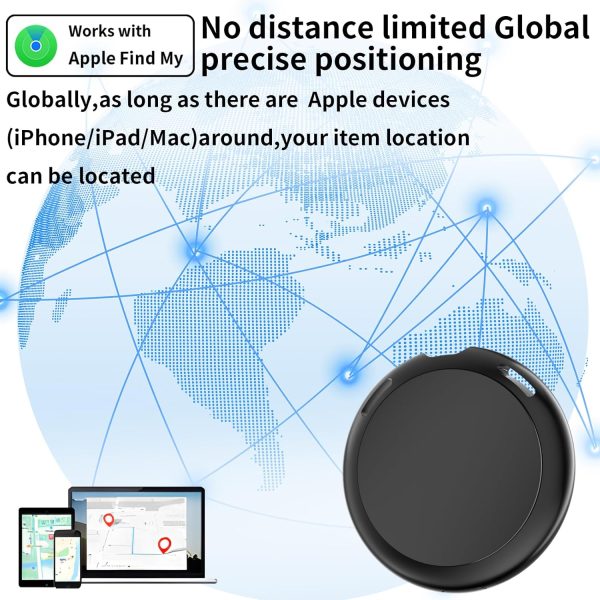 2 Pack GPS Tracker for Vehicles Work with Find My (iOS Only) Real Time Mini Car Air Tracker Tag Global Coverage Hidden Car Locator Tracking Device No Monthly Fee No Subscription No SIM Card Required - Image 2
