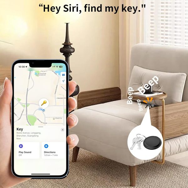 2 Pack GPS Tracker for Vehicles Work with Find My (iOS Only) Real Time Mini Car Air Tracker Tag Global Coverage Hidden Car Locator Tracking Device No Monthly Fee No Subscription No SIM Card Required - Image 5