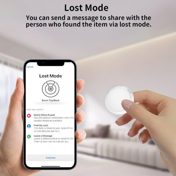 2 Pack GPS Tracker for Vehicles Work with Find My (iOS Only) Real Time Mini Car Air Tracker Tag Global Coverage Hidden Car Locator Tracking Device No Monthly Fee No Subscription No SIM Card Required - Image 6
