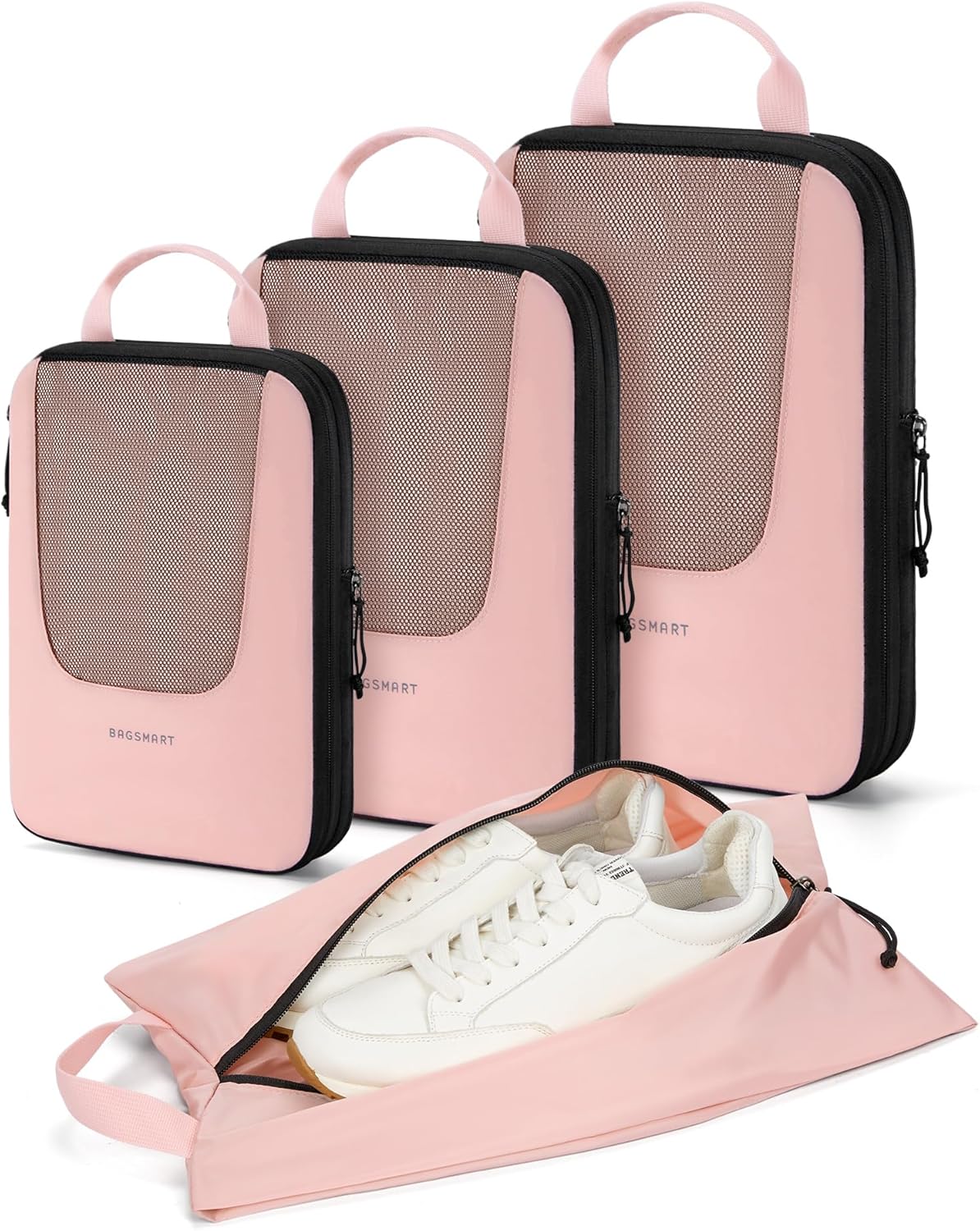Compression Packing Cubes – 6 Set Travel Packing Organizers for Suitcases