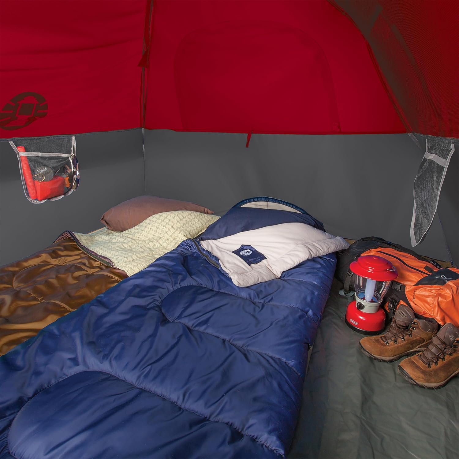 Coleman Brazos 20/30°F Adult Cool-Weather Sleeping Bag with No-Snag Zipper & Stuff Sack, Machine Washable - Image 2