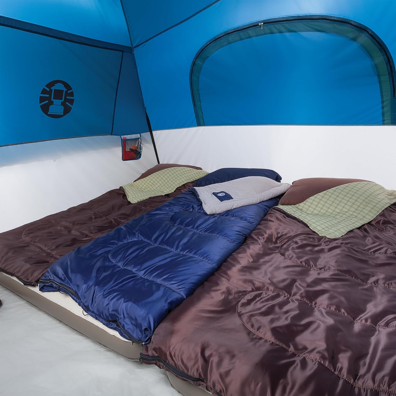 Coleman Brazos 20/30°F Adult Cool-Weather Sleeping Bag with No-Snag Zipper & Stuff Sack, Machine Washable - Image 3