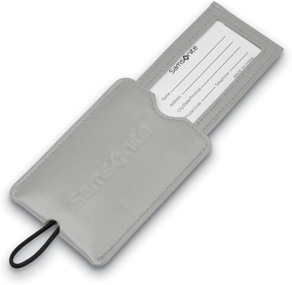 2-Pack Vinyl ID Tags, Light Grey - Image 3