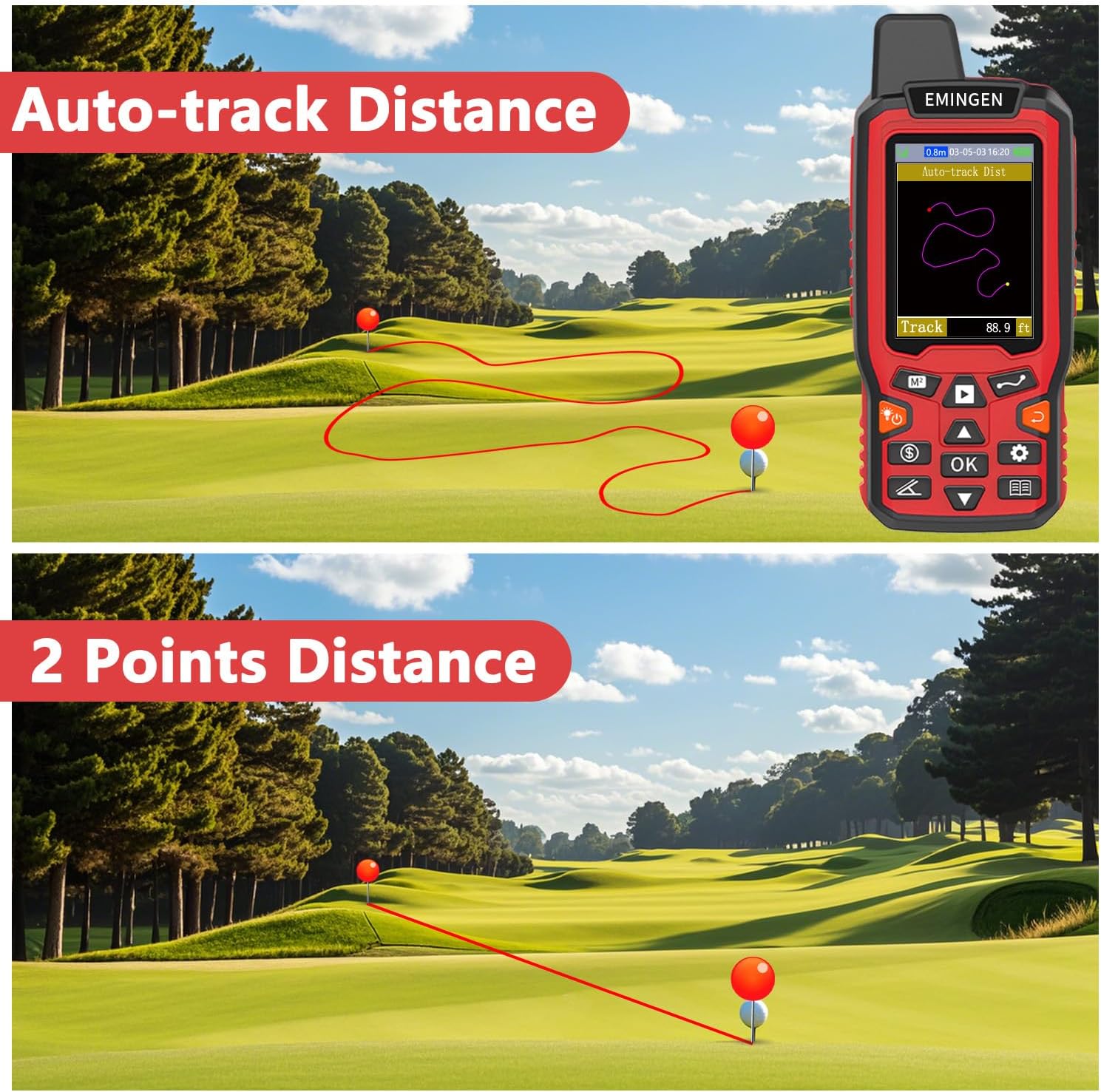 ZL180 Handheld GPS for Surveying, High Precision Rugged Land Surveying Equipment for Ranches, Garden, Farmland and Parking Area Distance Measurement - Image 3