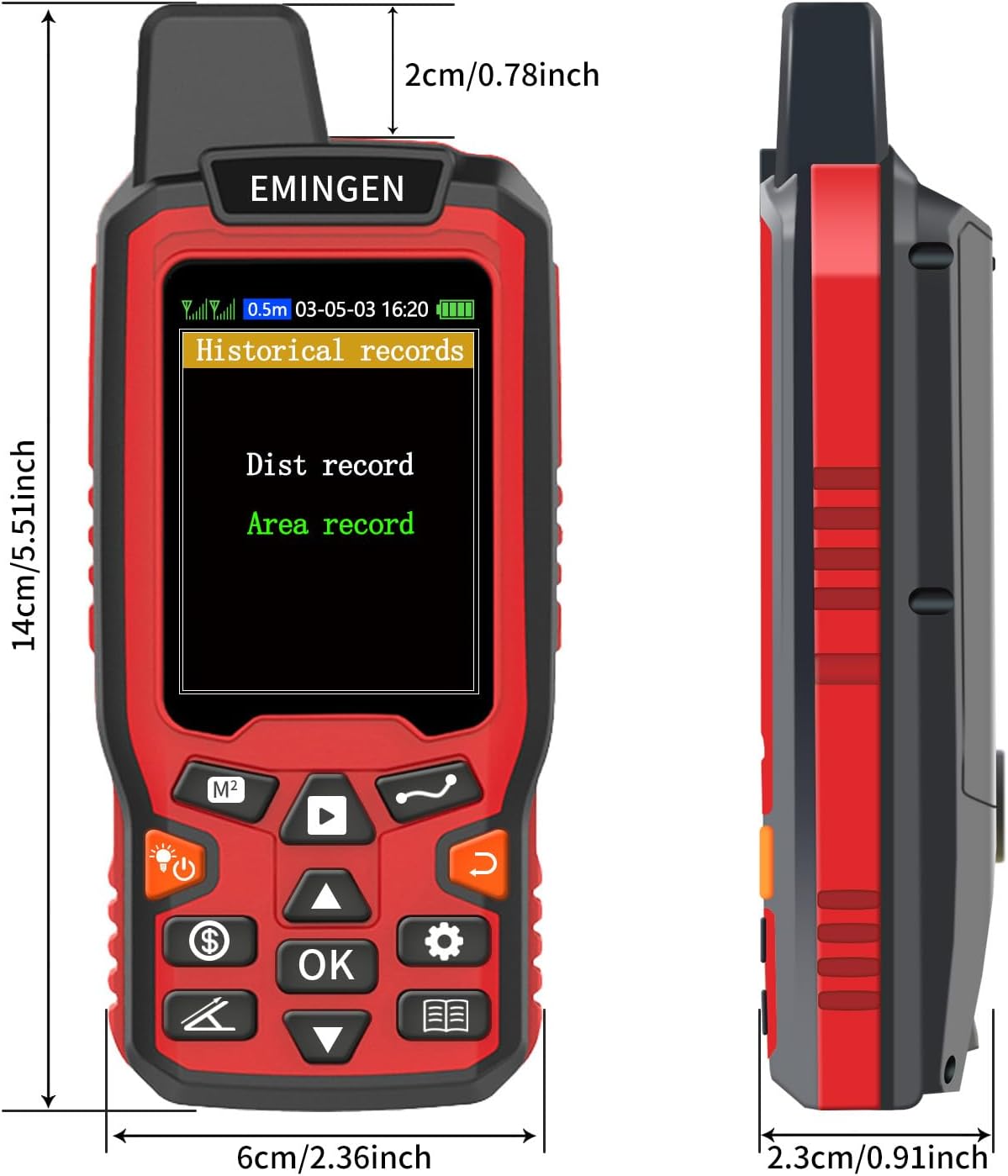 ZL180 Handheld GPS for Surveying, High Precision Rugged Land Surveying Equipment for Ranches, Garden, Farmland and Parking Area Distance Measurement - Image 9